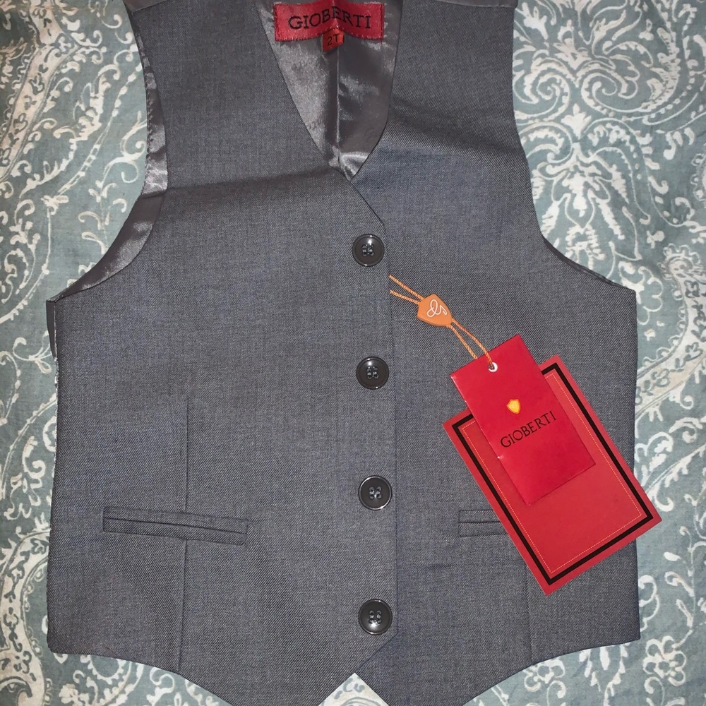 2T BRAND NEW VEST AND DRESS PANTS